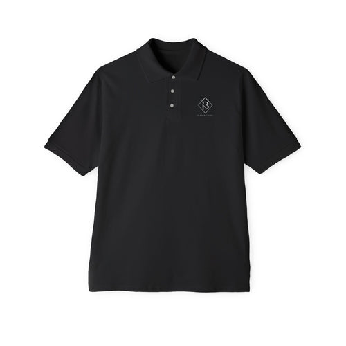 BLACKNIFICENT 3-Button Knit Shirt — Classic  Logo Knit Shirt